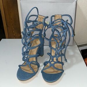 Olivia Feragamo strappy heels Brand new